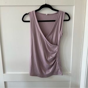 Pink blush maternity and nursing tank top